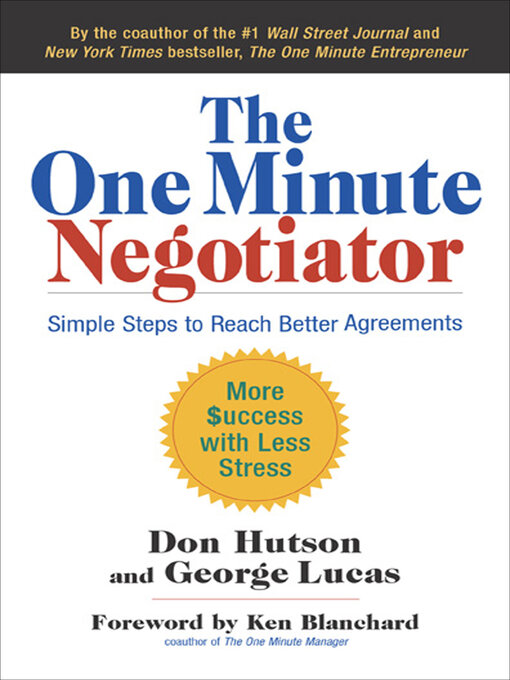 Title details for The One Minute Negotiator by Don Hutson - Wait list